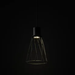 TK Tomasz Krywult Lampa wisząca loftowa MODESTO BLACK I fi 16 cm