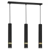 Luminex Lampy Wiszące^Lampa wisząca loftowa tuba czarno-złota RENO III