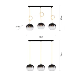 Clearance Paul Neuhaus Lampa wisząca LUMA 3
