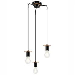 inny Lampy Wiszące^Lampa wisząca modern czarna ANGELINA 3
