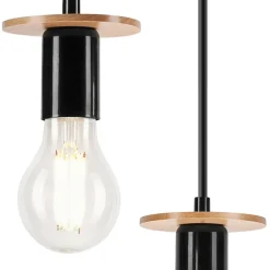 inny Lampy Wiszące^Lampa wisząca modern czarna ANGELINA 3