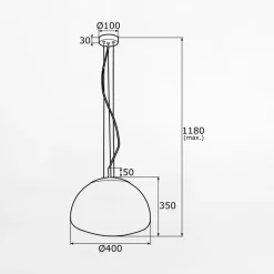 inny Lampa wisząca mosiądz TRINI fi 40 cm