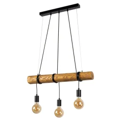 Spot - Light Lampy Wiszące^Lampa wisząca na drewnianej belce DULCE