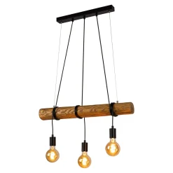 Spot - Light Lampy Wiszące^Lampa wisząca na drewnianej belce DULCE