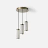 Zumaline Lampy Wiszące^Lampa wisząca okrągła podstawa złota CALLY 3