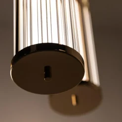 Zumaline Lampy Wiszące^Lampa wisząca okrągła podstawa złota CALLY 3