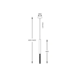 Zumaline Lampy Wiszące^Lampa wisząca ONE LED P0461-01E-S8S8