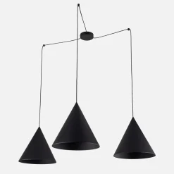 New TK Tomasz Krywult Lampa wisząca pająk czarna CONO 3