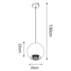 Zumaline Lampy Wiszące^Lampa wisząca P12082D-D25 IVIA