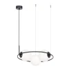 inny Lampy Wiszące^Lampa wisząca pierścieniowa 3 klosze kule czarna PARVA