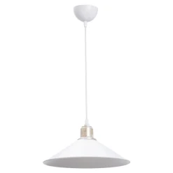Lampy Wiszące^Lampa wisząca pojedyncza biała MAYA