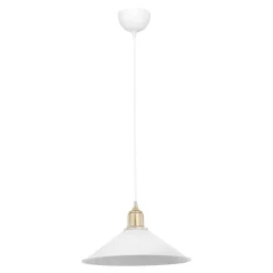 Lampy Wiszące^Lampa wisząca pojedyncza biała MAYA