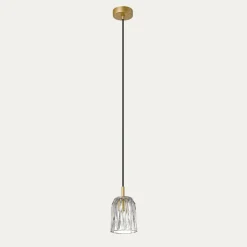 Best Zumaline Lampa wisząca pojedyncza złota TAZZA