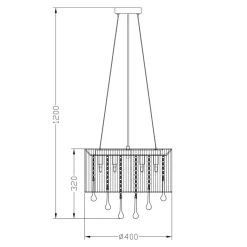 Online Zumaline Lampa wisząca RLD92174-8A VERONA