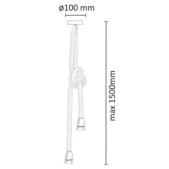 Lampy Wiszące^Lampa wisząca ROPE PRP