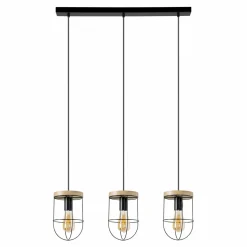 Best Spot - Light Lampa wisząca rustykalna drewno dębowe RENO III