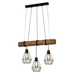 Spot - Light Lampy Wiszące^Lampa wisząca rustykalna sosna FORTADA 3