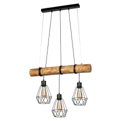 Spot - Light Lampy Wiszące^Lampa wisząca rustykalna sosna FORTADA 3