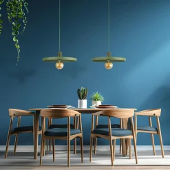 New TK Tomasz Krywult Lampa wisząca SILA GREEN PEAPOD fi 30 cm