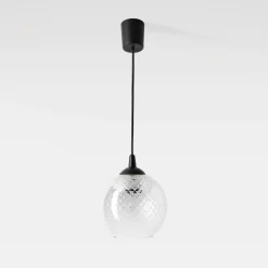 TK Tomasz Krywult Lampa wisząca tranparentny klosz MIX fi 18 cm