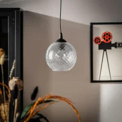 TK Tomasz Krywult Lampa wisząca tranparentny klosz MIX fi 18 cm