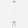 Discount Zumaline Lampa wisząca transparentne szkło złota NIRA φ16 cm
