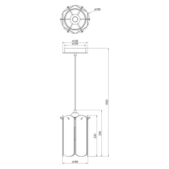 Discount Zumaline Lampa wisząca transparentne szkło złota NIRA φ16 cm