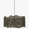 Clearance Luminex Lampa wisząca tytanowe złoto CAMO III