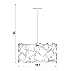 Clearance Luminex Lampa wisząca tytanowe złoto CAMO III