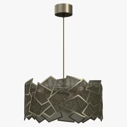 Clearance Luminex Lampa wisząca tytanowe złoto CAMO III