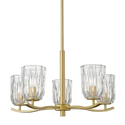 Discount Zumaline Lampa wisząca żyrandol złota TAZZA