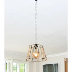Lampy Wiszące^Lampa wisząca z jutowym abażurem EVREN 30 cm