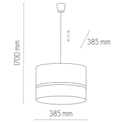 Lampy Wiszące^Lampa wisząca z rattanem biała PAGLIA 38,5 cm