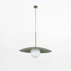 Clearance TK Tomasz Krywult Lampa wisząca zielona SLATE PEAPOD GLASS