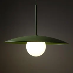 Clearance TK Tomasz Krywult Lampa wisząca zielona SLATE PEAPOD GLASS