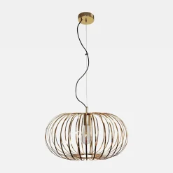 domiluce Lampa wisząca złota GLOBE