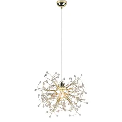 Lampy Wiszące^Lampa wisząca złota GLORIA