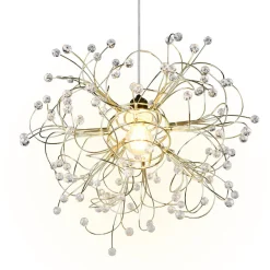 Lampy Wiszące^Lampa wisząca złota GLORIA