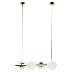 domiluce Lampy Wiszące^Lampa wisząca złota LINEA IV