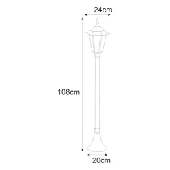 inny Lampy Ogrodowe|Lampy Ogrodowe^Lampa zewnętrzna outdoor niska czarna STANDARD
