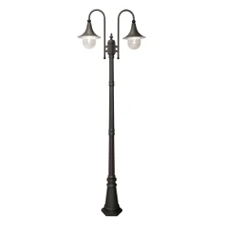 Online inny Lampa zewnętrzna outdoor wysoka 2-ramienna czarna BOSTON