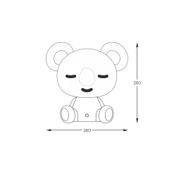 Dzieci Zumaline Lampki Nocne|Lampy Do Pokoju Dziecięcego^Lampka nocna LED różowa KOALA
