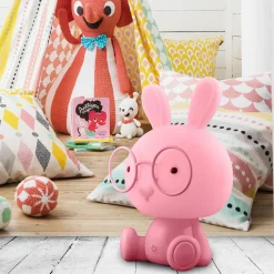 Clearance Lampka nocna różowa LED KRÓLIK