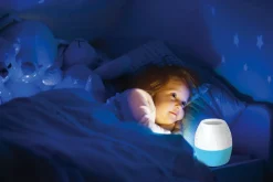 Dzieci PLATINET S.A. Lampki Nocne|Lampy Do Pokoju Dziecięcego^Lampka nocna z projektorem biało-niebieska