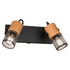 Clearance Listwa 2 reflektorki z wyłącznikiem czarna TOSH