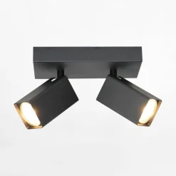 LED-POL Listwa 2 reflektory czarna ORO ELON
