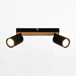 Best inny Listwa 2 reflektory czarna jasne drewno TIB