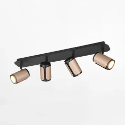 Outlet inny Listwa 4 reflektory kawowa czarna GILLAN