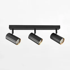Outlet inny Listwa NICEA 3 reflektory czarna złota