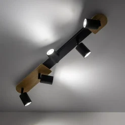 Online TK Tomasz Krywult Listwa podwieszana 5 reflektorów COVER WOOD